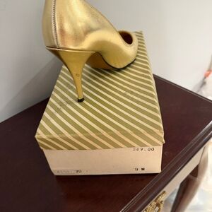 Frederick's of Hollywood Radiant Gold Heels